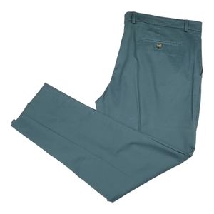 Men's Green Slim Express Dress Pant size 36 x 30 Stretch + Easy Care